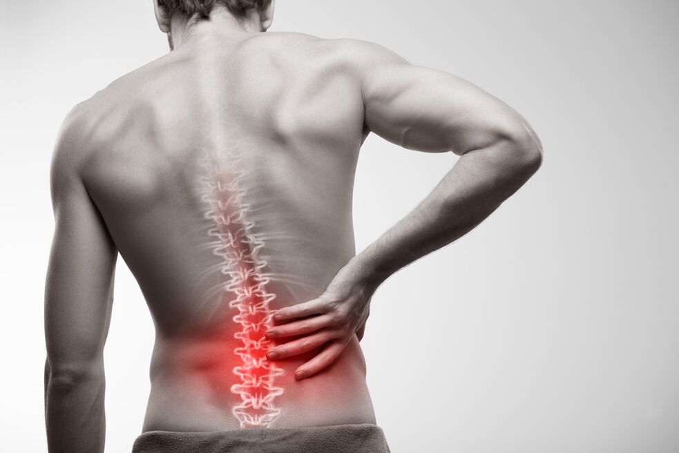 Painful pain in the sacrum - a sign of chronic prostatitis